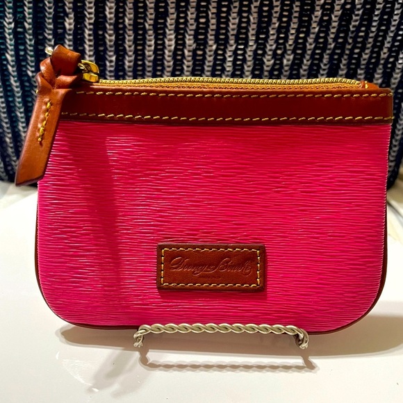 Dooney & Bourke Cork Leather Wristlet, Pink - Picture 1 of 13